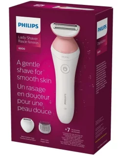 Best Sale โญ Philips Cordless Wet&Dry Lady Shaver Series 6000 In Pink (BRL146/00) ๐