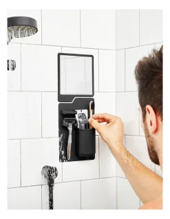 Cheapest 💯 Tooletries The Harvey MultiCompartment Storage & The Oliver Shower Mirror Set Charcoal T0056-1 🥰 -Philips Shop unnamed file 1216