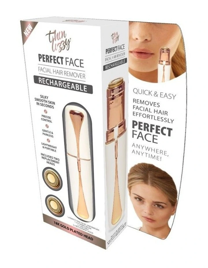 Promo ๐ Thin Lizzy Perfect Face White/Gold Rechargeable Hair Remover TLRPFR โญ 3 Promo ๐ Thin Lizzy Perfect Face White/Gold Rechargeable Hair Remover TLRPFR โญ
