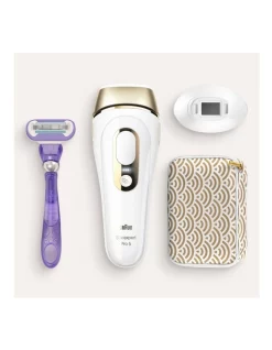 Outlet 🛒 Braun Expert Pro 5 IPL Hair Removal Device White/Gold PL5137 🧨