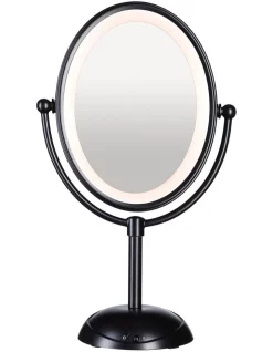 Budget 🧨 Conair Reflections LED Lighted Mirror: Matte Black CBE51LMBA 😀