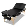 Coupon 🎁 Zenses 75cm Wooden Portable 3 Fold Massage Table & Waxing Bed In Black ✔️ -Philips Shop unnamed file 1459