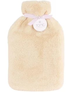 Best deal 👏 Tonic Deluxe Vegan Fur Hot Water Bottle Caramel Cream ✔️