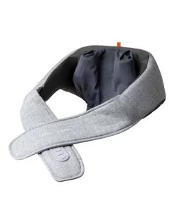 Best deal ❤️ Sharper Image Realtouch Shiatsu Wireless Heated Neck And Back Massager Ocean Grey/Rose Gold TSMSWNBX ✔️