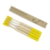 Budget 🌟 Lujo Home Bamboo Yellow Toothbrushes ✔️