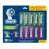 Cheapest 💯 Oral-B CrossAction & Floss Action Replacement Brush Heads Green/Pink REFILLACTION10 10 Pack 😀