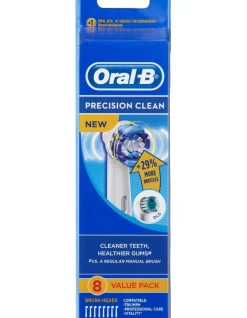 Flash Sale 🔥 Oral-B Precision Clean Toothbrush Head White EB20 8 Pack ⌛