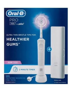 Top 10 ❤️ Oral-B Pro 100 Gum Care Electric Toothbrush White PRO100GUM ⌛