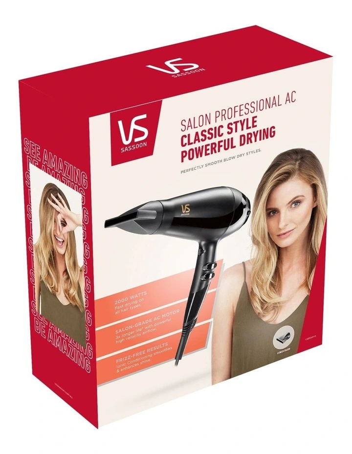 New π VS Sassoon Salon Professional Hair Dryer Black VSP5544A β 5 New π VS Sassoon Salon Professional Hair Dryer Black VSP5544A β - Image 3