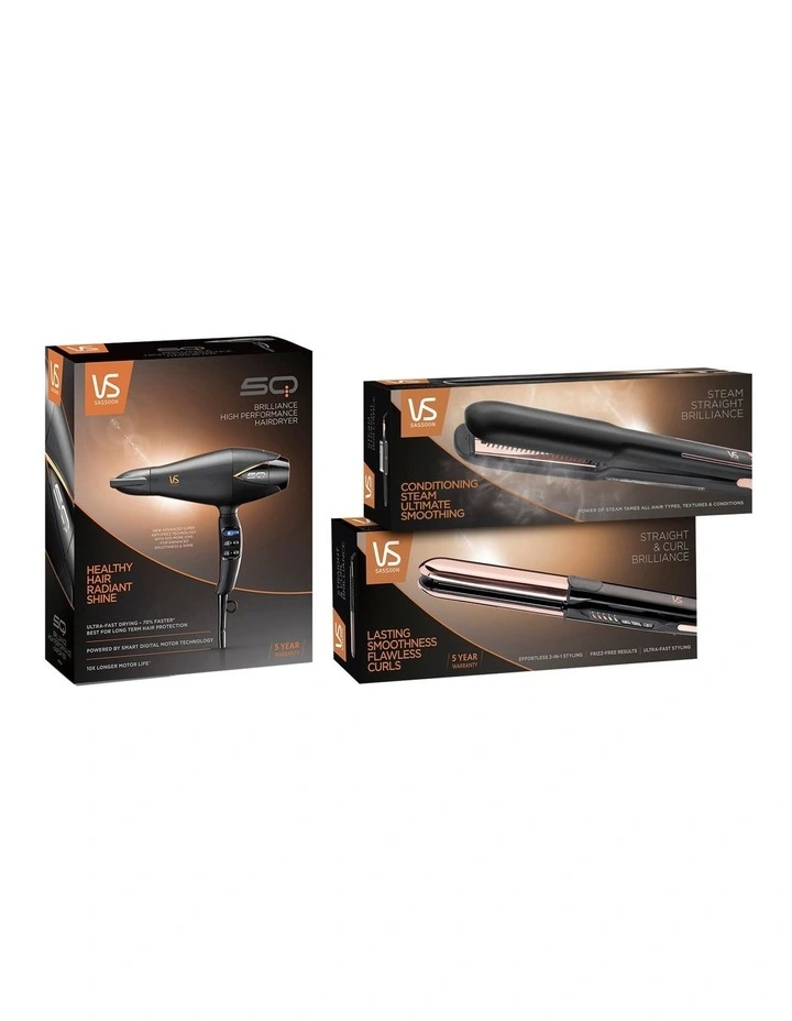 Wholesale β VS Sassoon Steam Straight Brilliance Hair Straightener Black/Copper VSS9900A π 9 Wholesale β VS Sassoon Steam Straight Brilliance Hair Straightener Black/Copper VSS9900A π - Image 7