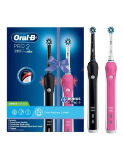 Wholesale π€© Oral-B Pro2 His N Hers Dual Handle Electric Toothbrush Black/Pink 4987176075314 π